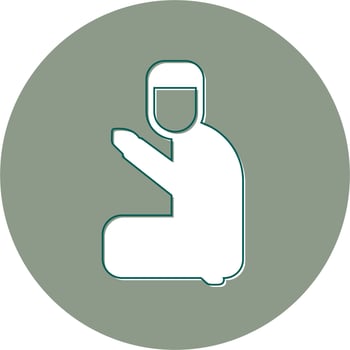 Man Praying Vector Icon