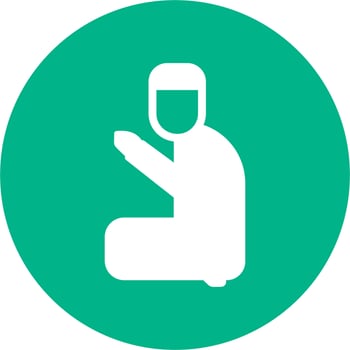 Man Praying Vector Icon