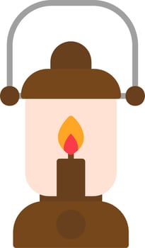 Oil Lamp Vector Icon