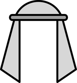 Muslim Scarf Vector Icon