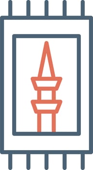 Prayer Mat Vector Icon