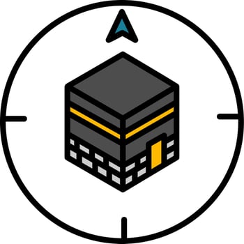 Qibla Finder Vector Icon
