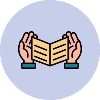 Quran Reading Vector Icon