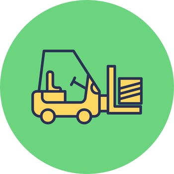 Forklift Vector Icon