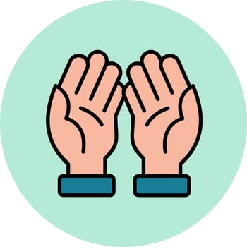 Praying Vector Icon