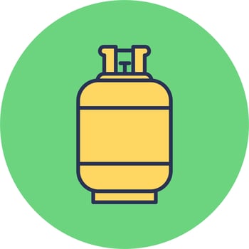 Gas Cylinder Vector Icon