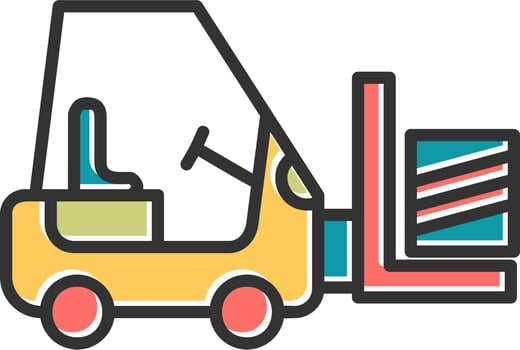 Forklift Vector Icon