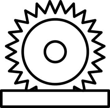Circular Saw Vector Icon
