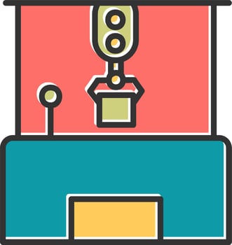 Claw Machine Vector Icon