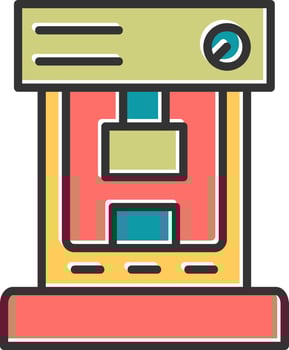 Hydraulic Press Vector Icon