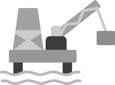 Oil Mining Vector Icon