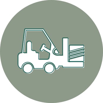 Forklift Vector Icon