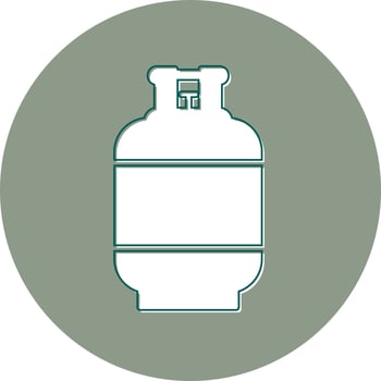 Gas Cylinder Vector Icon