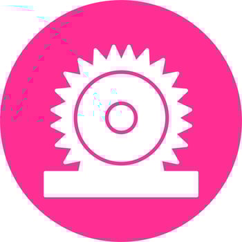 Circular Saw Vector Icon