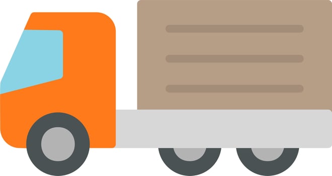 Cargo Truck Vector Icon