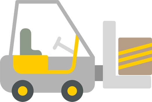Forklift Vector Icon