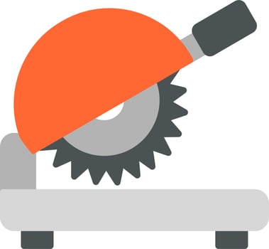 Metal Cutting Machine Vector Icon