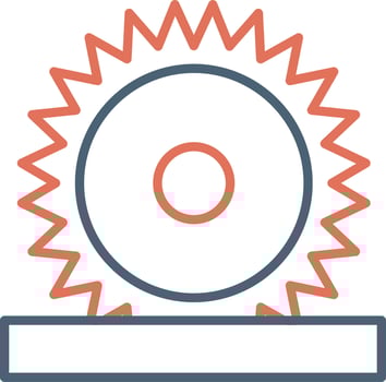 Circular Saw Vector Icon