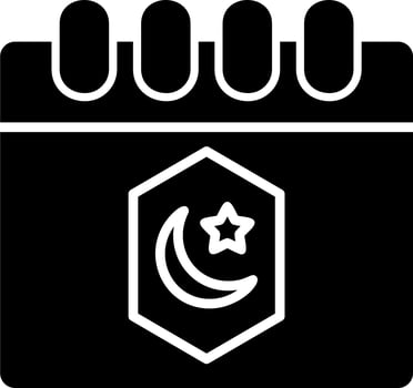 Ramadan Calendar Vector Icon