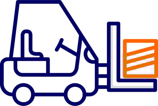 Forklift Vector Icon