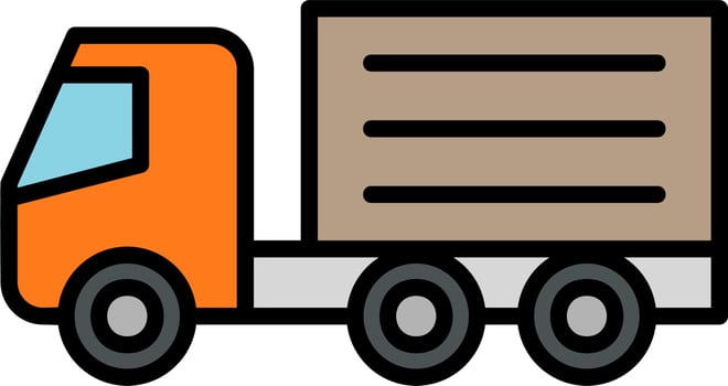 Cargo Truck Vector Icon