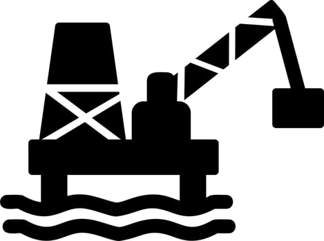 Oil Mining Vector Icon