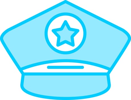 Police Cap Vector Icon