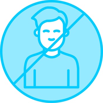 Man Blacklist Vector Icon