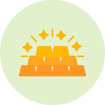 Gold Ingots Vector Icon