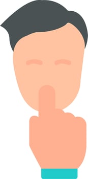 Silence Vector Icon