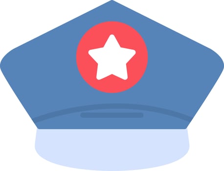 Police Cap Vector Icon