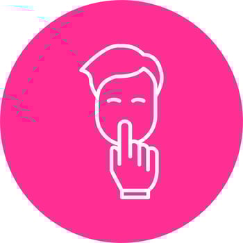 Silence Vector Icon