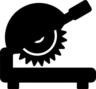 Metal Cutting Machine Vector Icon