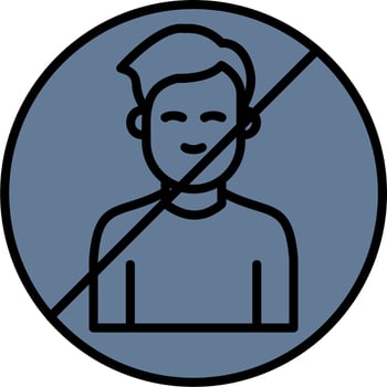 Man Blacklist Vector Icon
