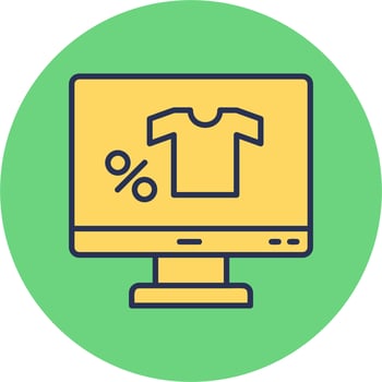 Online Sale Vector Icon