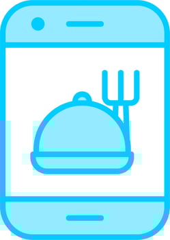 Online Food Order Vector Icon