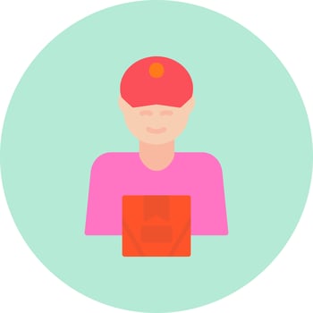 Delivery Man Vector Icon