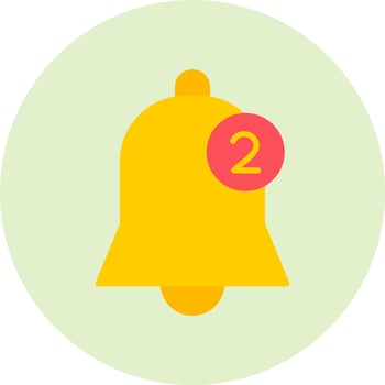 Notification Bell Vector Icon