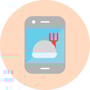 Online Food Order Vector Icon