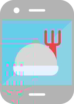 Online Food Order Vector Icon