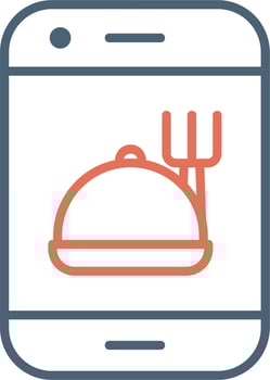 Online Food Order Vector Icon