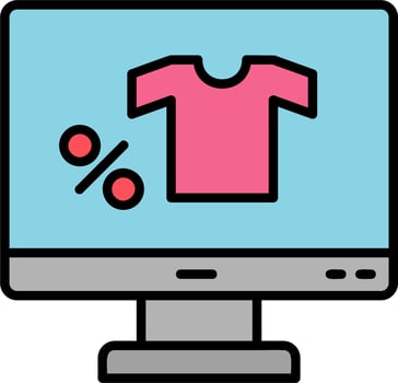 Online Sale Vector Icon