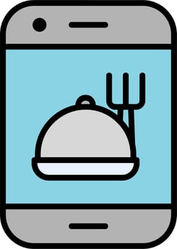 Online Food Order Vector Icon