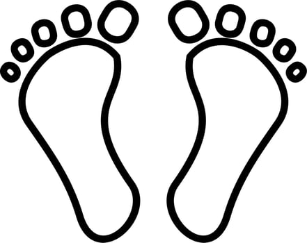 Digital Footprint Vector Icon