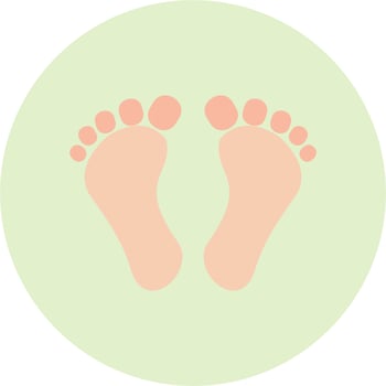 Digital Footprint Vector Icon