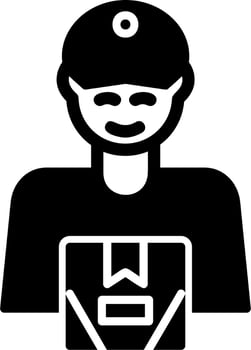 Delivery Man Vector Icon