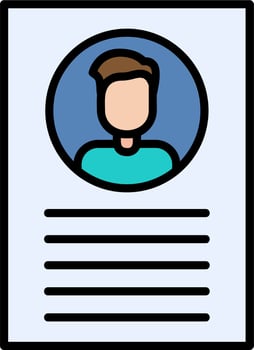 CV Vector Icon