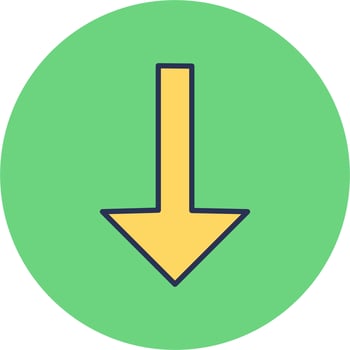 Down Arrow Vector Icon