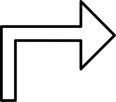 Turn Vector Icon