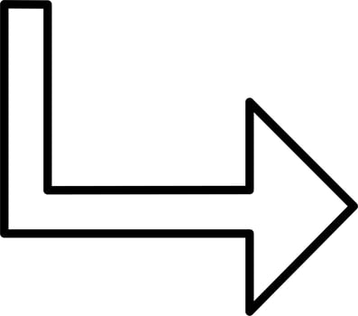Turn Vector Icon